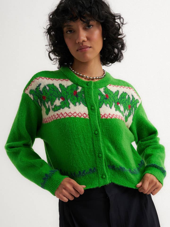 Callahan Knitwear - Wholesale Knit Sweater - Women's - Deck the Halls Cardigan2