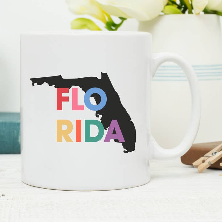 Colourful Abstract American State Mug for wholesale by Lovetree Design