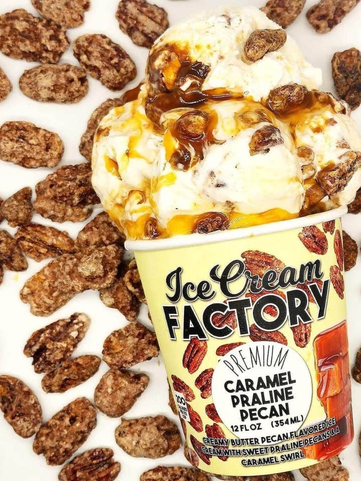 Caramel Praline Pecan for wholesale by Ice Cream Factory