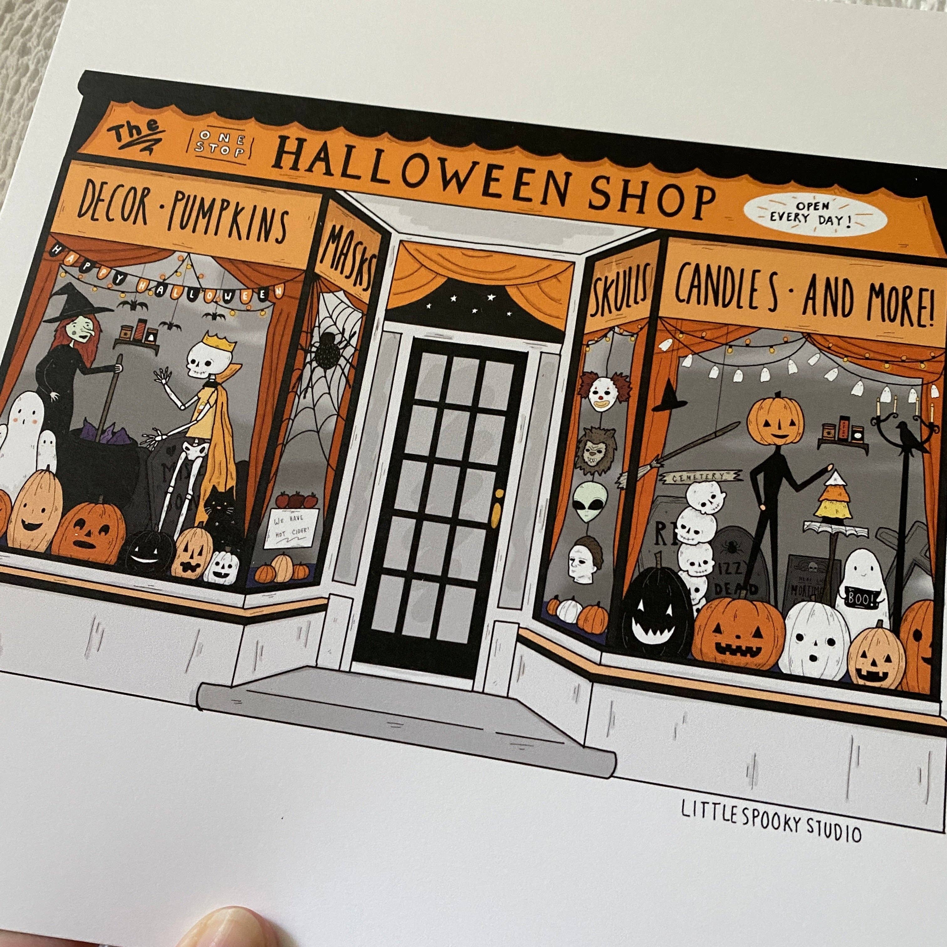 Little Spooky Studio - Wholesale Art Print - One Stop Halloween Shop Art Print3