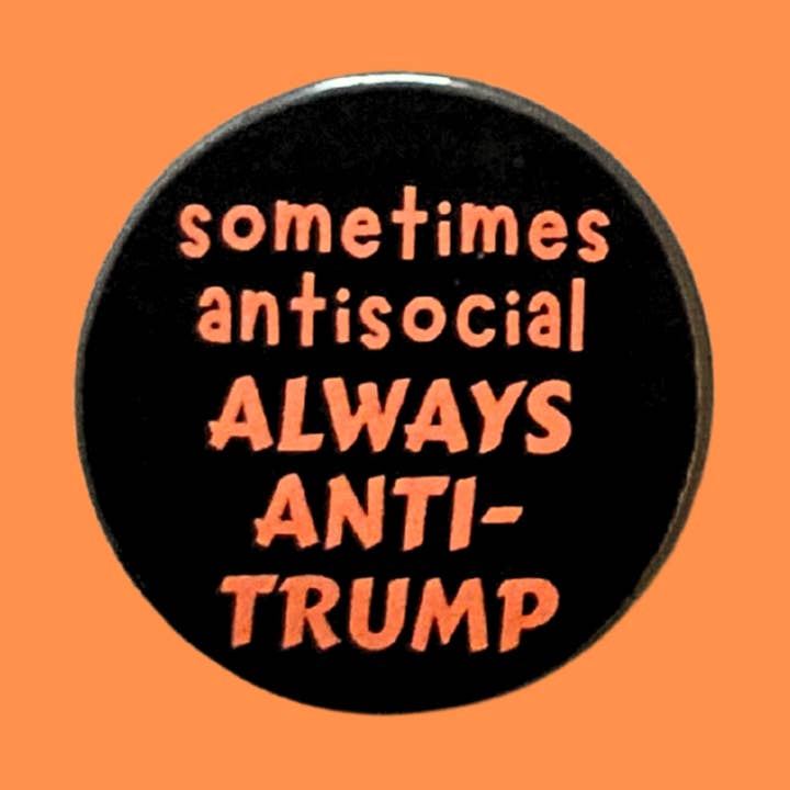 Anti Trump 38mm badges pin badges for wholesale by sent with Pride