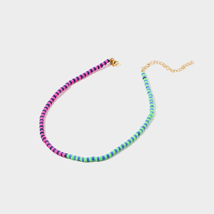 Allie + Bess - Wholesale Beaded/Pearl Necklace - Resistance Stretch Necklace0