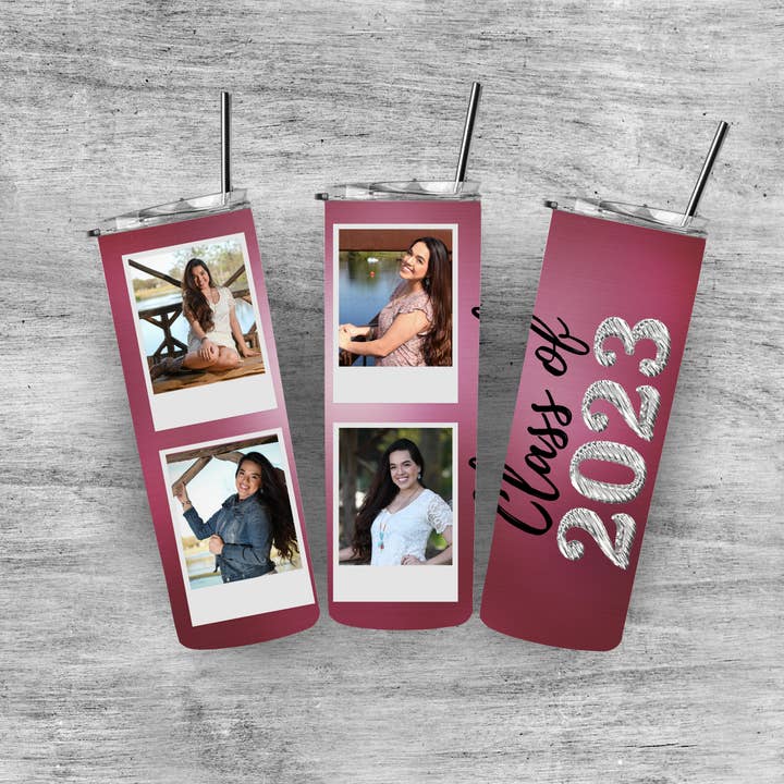 Graduate 2023 20 oz. Gobelet en acier inoxydable pour la vente par Em and Raea LLC