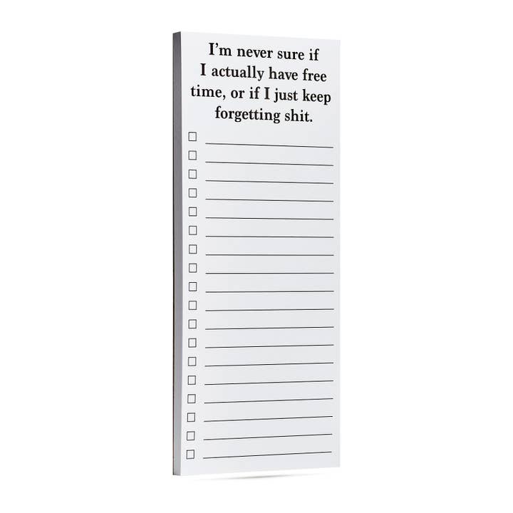 ellembee gift - Wholesale Notepad - I'm never sure if I actually have free time funny list pad3
