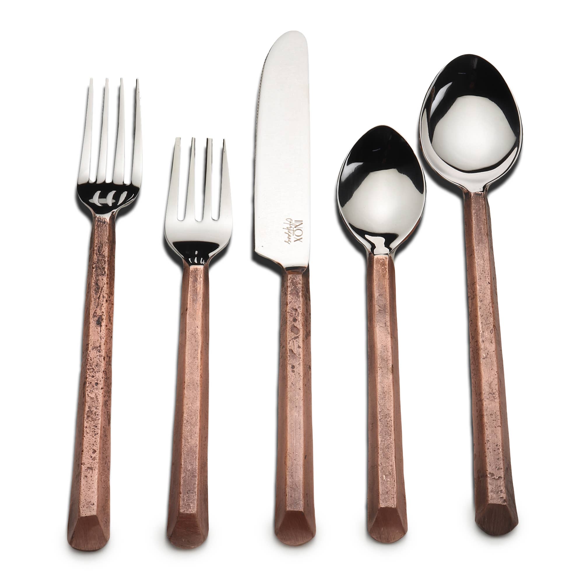 Twig Design Burnt Black Pastry Fork 4 PCS. Set