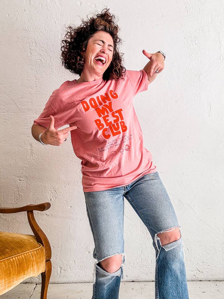 doing my best club | botanical rubia tee for wholesale by Ramble & Company