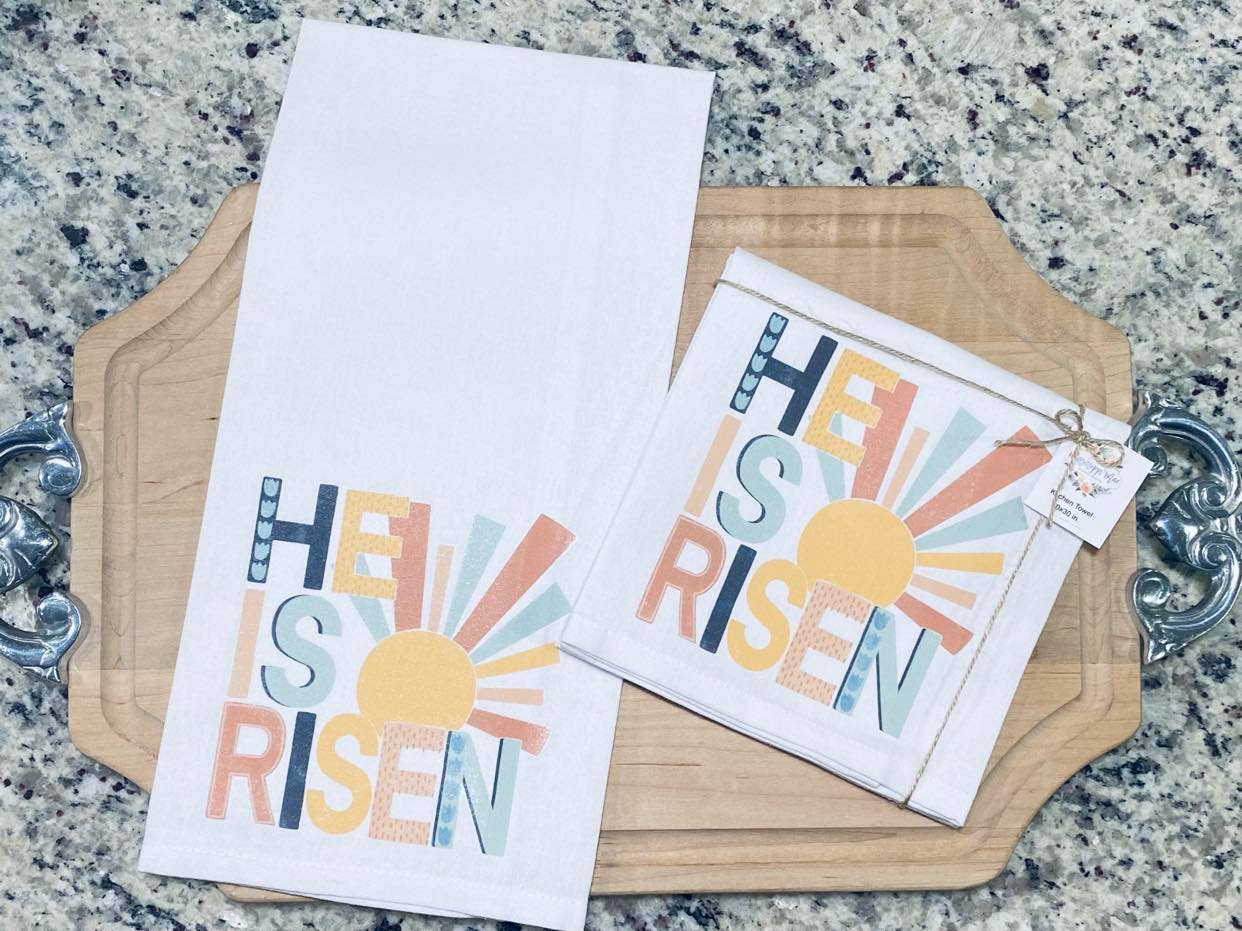 Mississippi Mae Monograms - Wholesale Tea Towel - Risen Kitchen Towel3