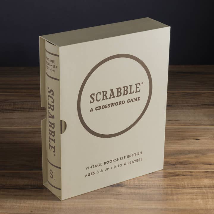 WS Game Company - Wholesale Board Game - Scrabble Vintage Bookshelf Edition