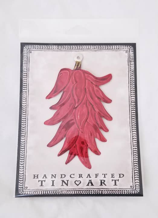 Sedona Spirit - Vente Objets de décoration - Ornement de ristra de piments rouges en étain1