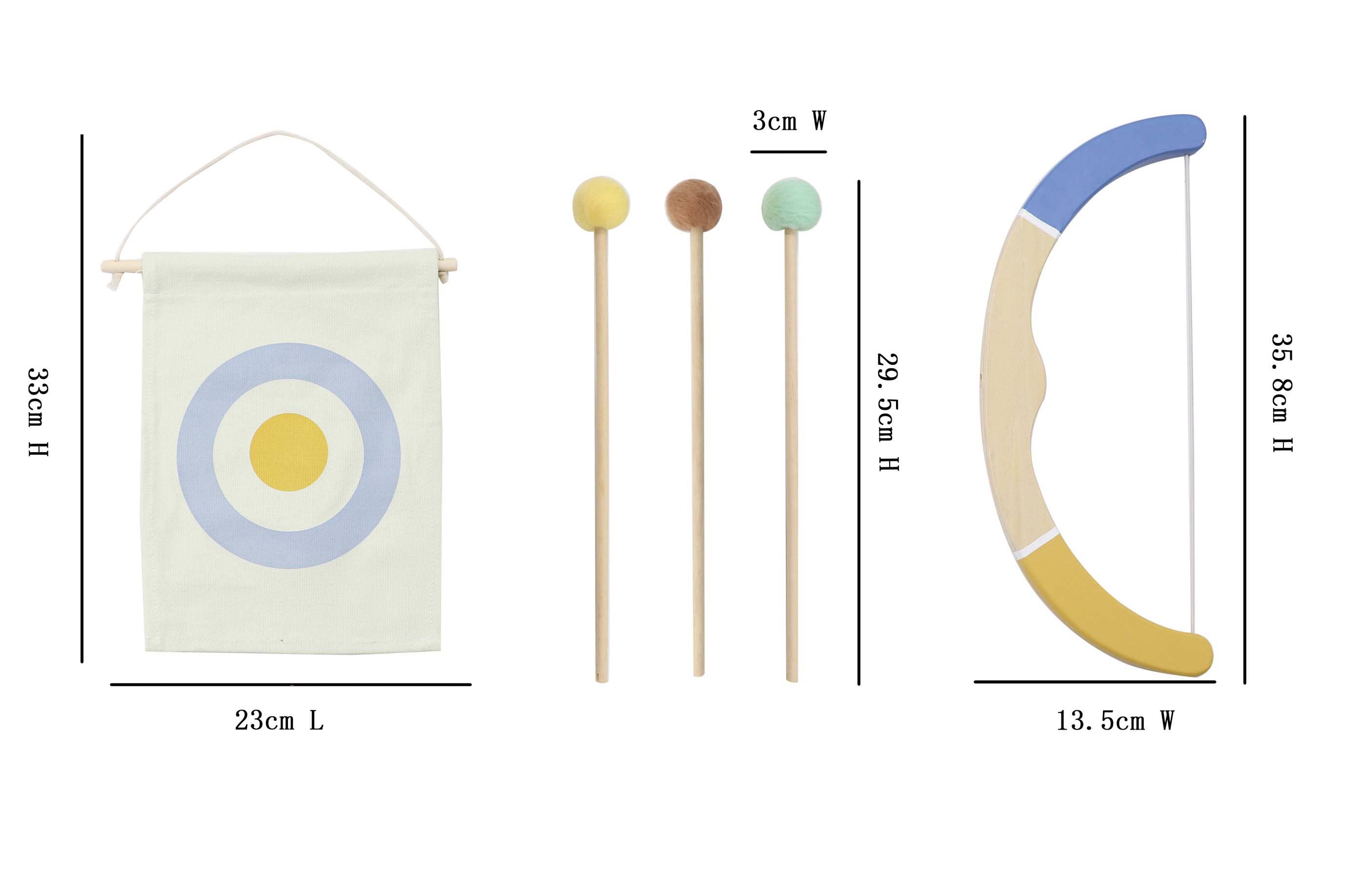 ToysLink - Vente Jouet en bois – enfant - Set de jeu en bois avec arc et flèche2