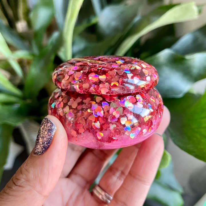 Prescription Resin - Wholesale Jewelry Dish - RESIN ROUNDED TRINKET POT | x 6 MIXED ASSORTMENT1