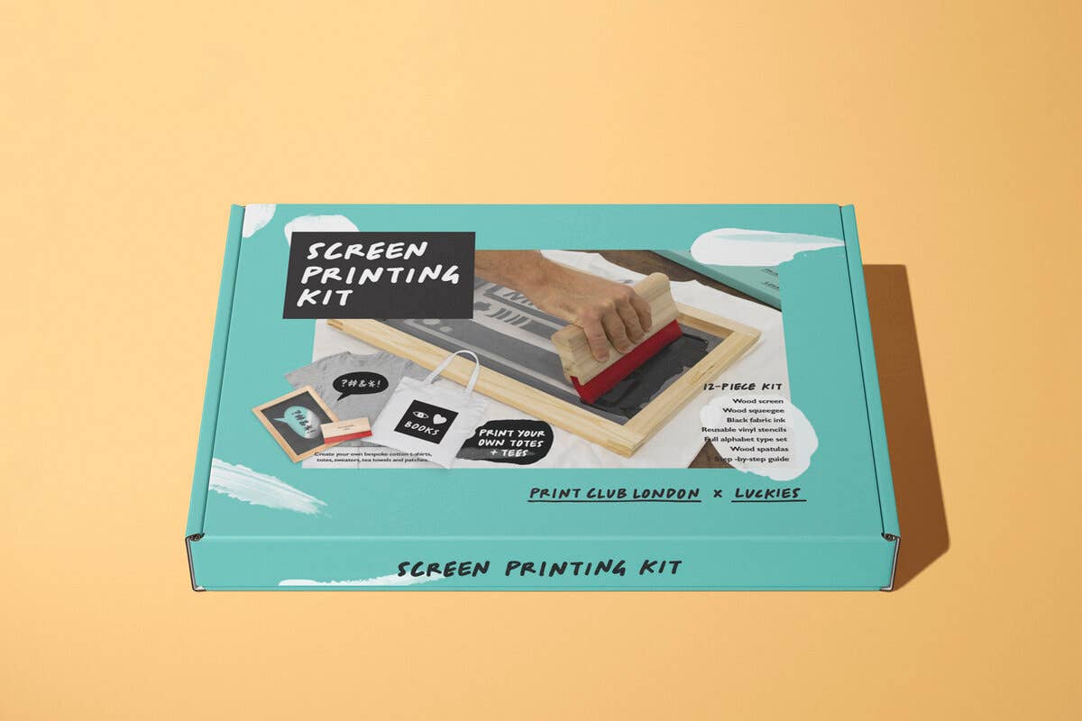 SUCK UK Ltd - USA - Wholesale DIY Craft Kit - Print Club x Luckies - Screen Printing Kit3