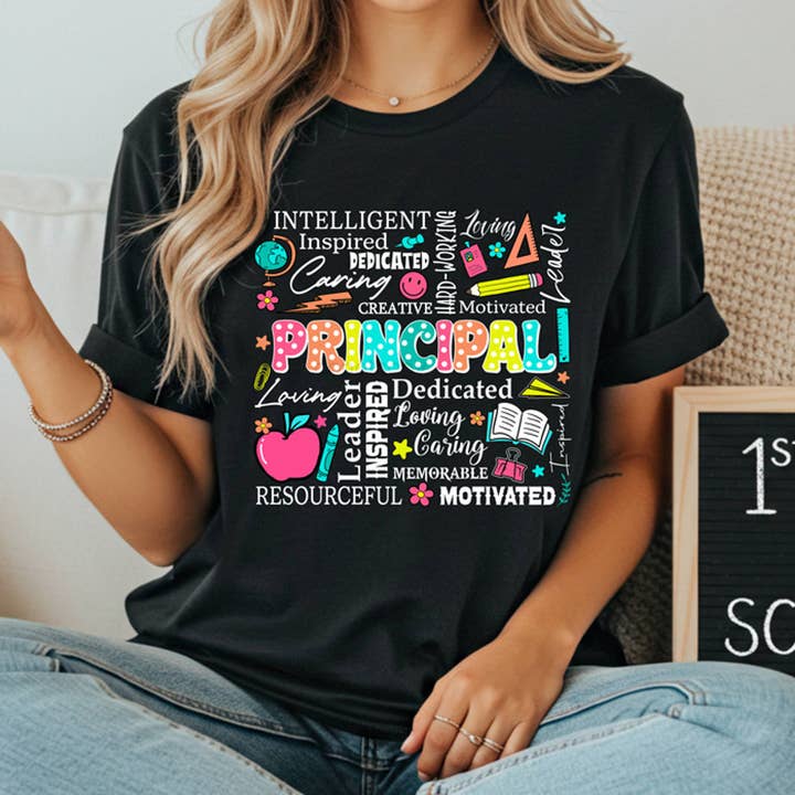 Principal Word Art DTF Heat Transfer for wholesale by Trendy Transfers