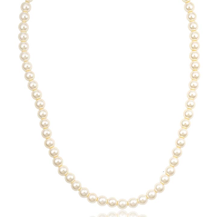 Colar de pérolas de água doce de 6mm (F278/I146B) por atacado de MIA Jewelry