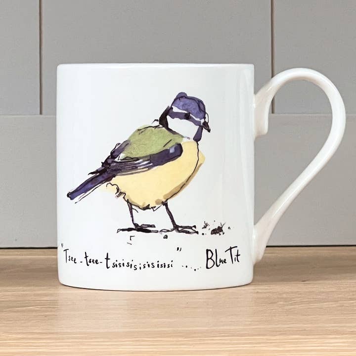 Blue Tit Mug for wholesale by mclaggan+co