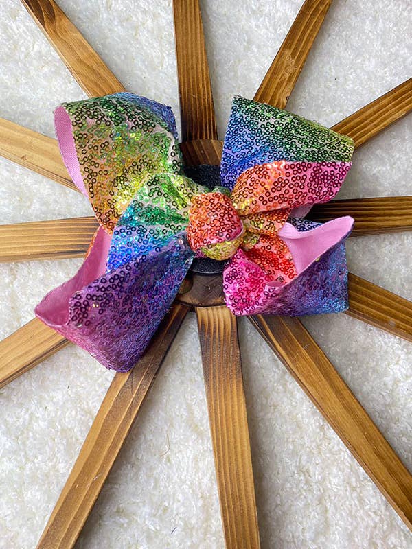 Colorful seuqin hairbow $10 for 4pcs for wholesale by luluclothes