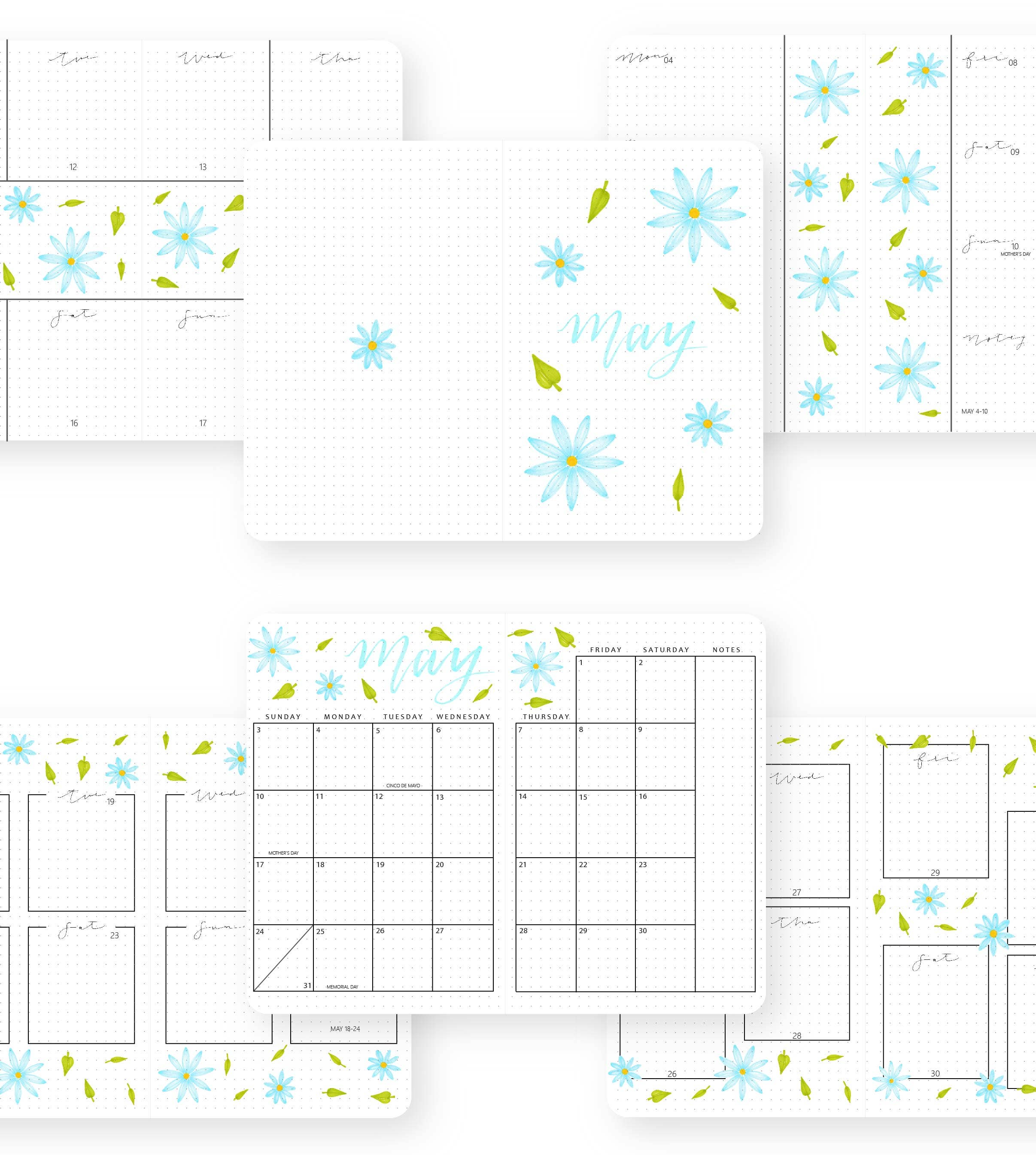 Linda Tong Planners - Wholesale Planner - 2026 Illustrated Planner Light Gray15
