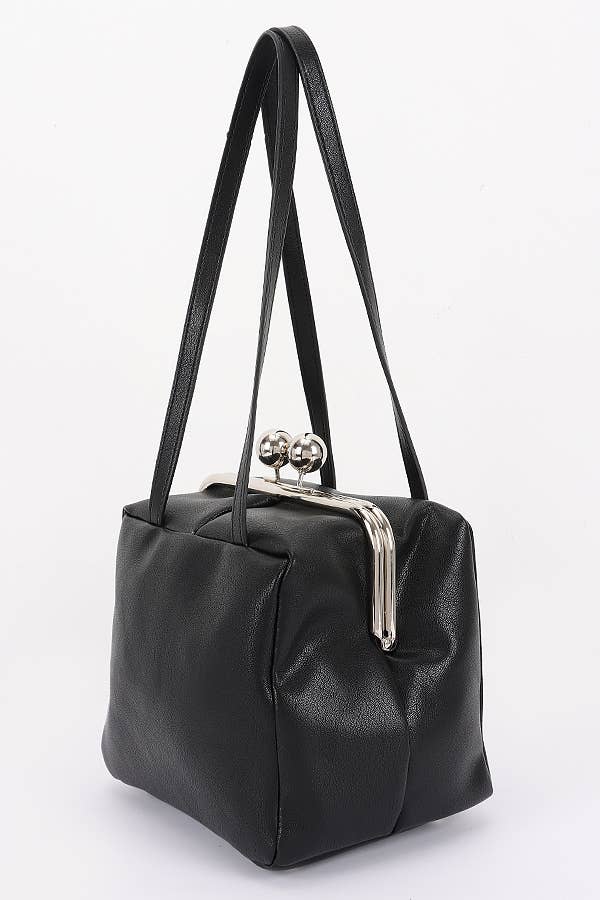 Oblige by G - Wholesale Shoulder Bag - Women's - Retro Kiss-Lock Square Shoulder Bag HPC66582