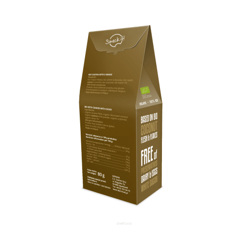 Diet Food - Wholesale Koekje - Bio keto koekjes met cacao 80 g1