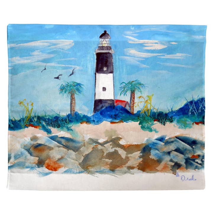 Tybee Lighthouse, GA Outdoor Wall Hanging 24x30 for wholesale by Betsy Drake Interiors