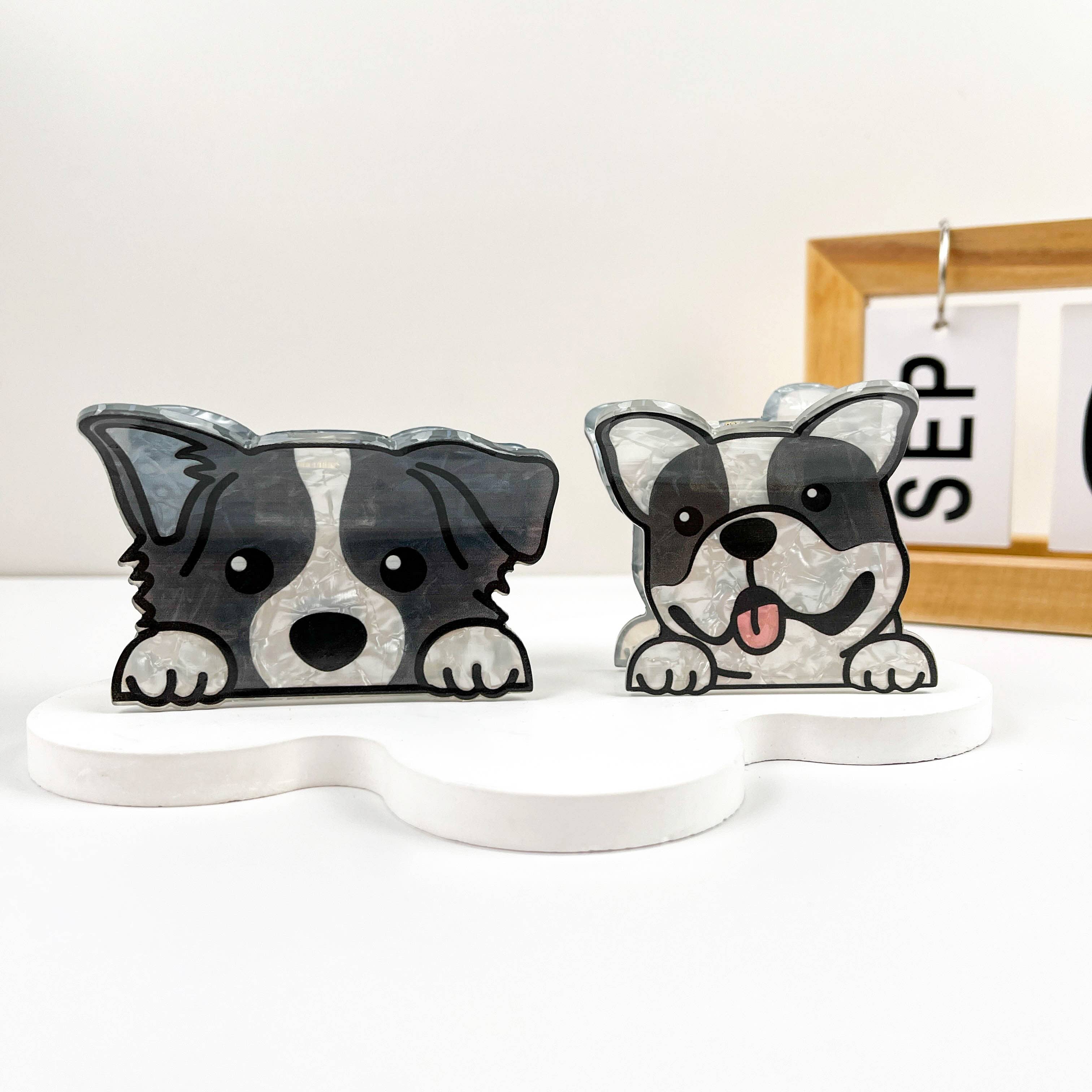 mildstyles - Vente Pince à cheveux – femme - Pince à cheveux mignonne motif chiot6