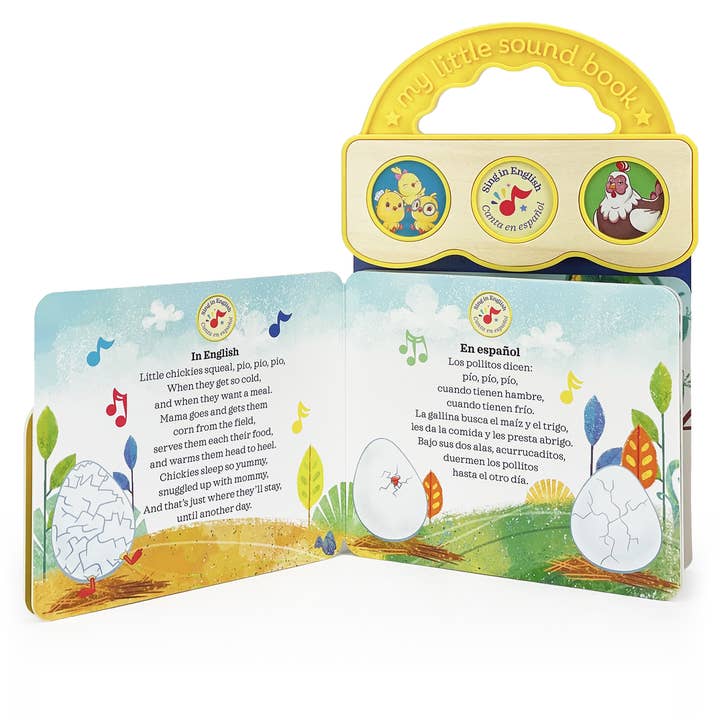 Cottage Door Press - Wholesale Book - Kids - Canticos Little Chickies Los Pollitos (Bilingual) Sound Book