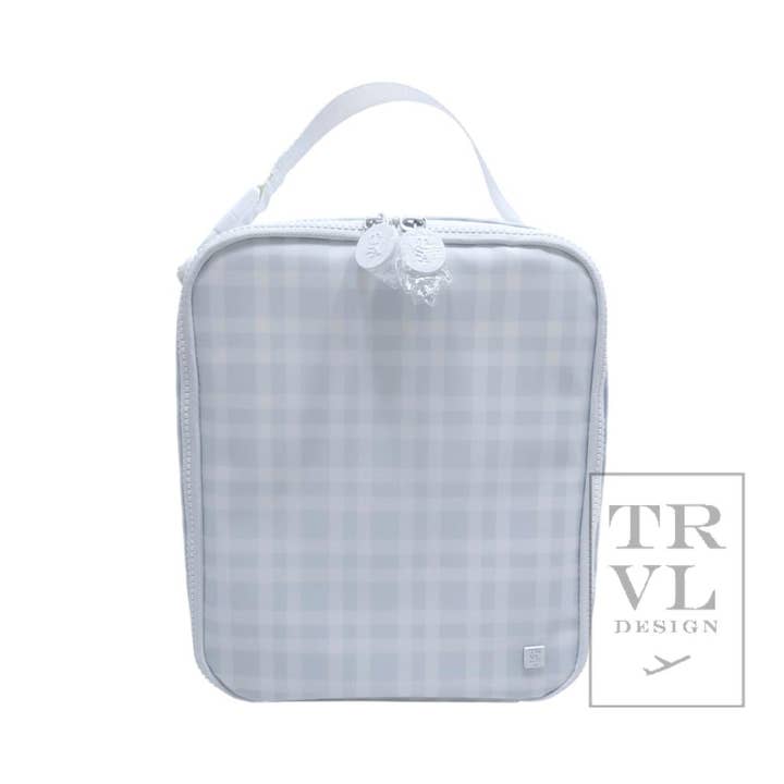 Lunch Box Insulated Lunch Bag - Pimlico Plaid Blue for wholesale on Faire