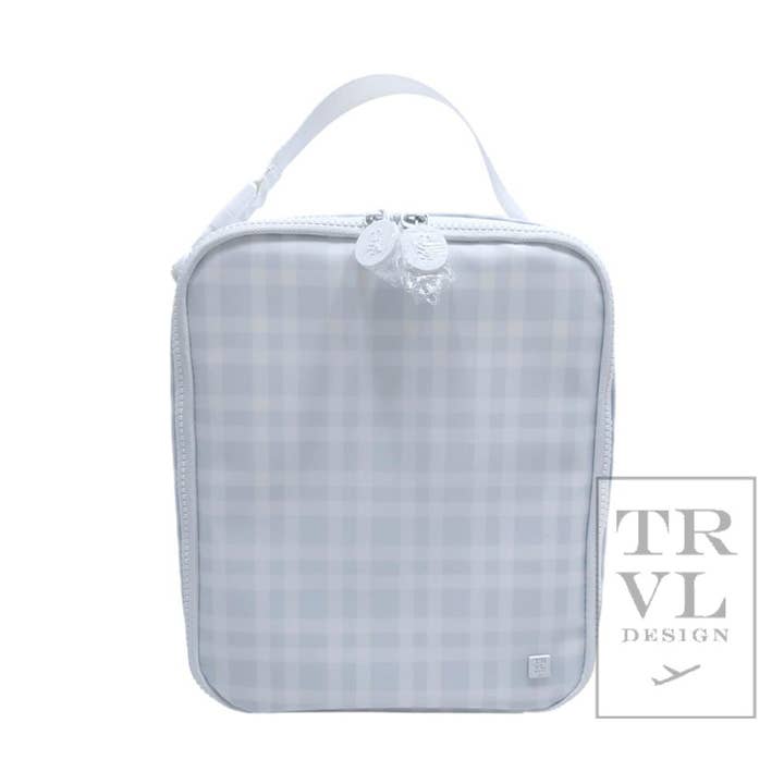 Lunch Box Insulated Lunch Bag - Pimlico Plaid Blue for wholesale by TRVL Design