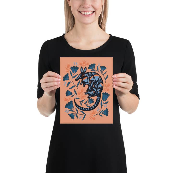 Desert Armadillo Art Print / 5X7 Art / 8X10 Art for wholesale by Cactus & Cedar