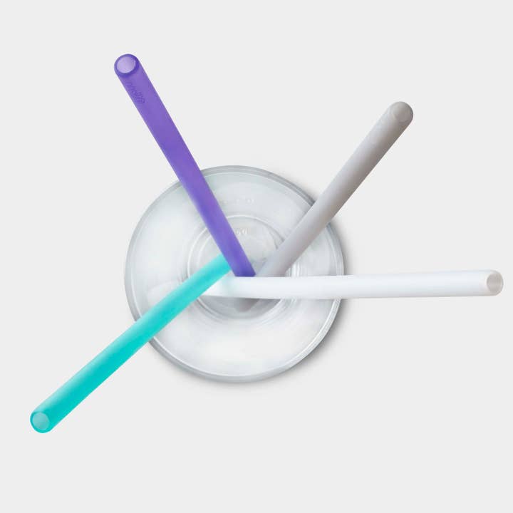 GoSili - Wholesale Drinking Straw - GoSili® 10.75" Silicone Straws, Eco-Friendly Reusable Soft Drinking Straws, Extra-Long, 4pk2