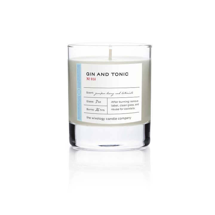 Wixology Candle Company - Wholesale Jar/Filled Candle - Gin & Tonic Cocktail Candle - Reusable 7 oz. glass1
