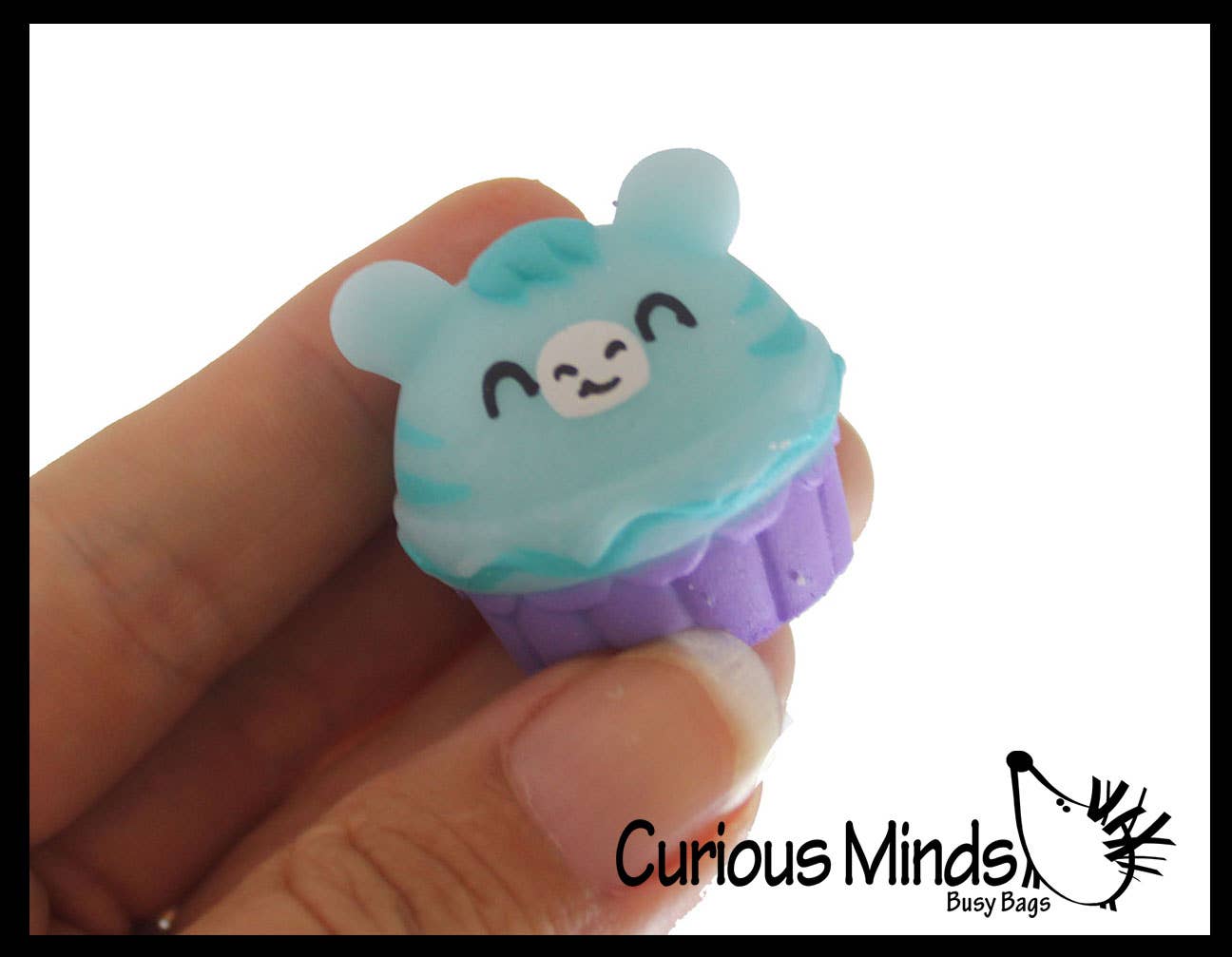 Curious Minds Toys - Vente Fidget/jouet anti-stress – enfant - 1 cupcake de nourriture pour animaux Mochi Squishy - Kawaii - Cute Individ7