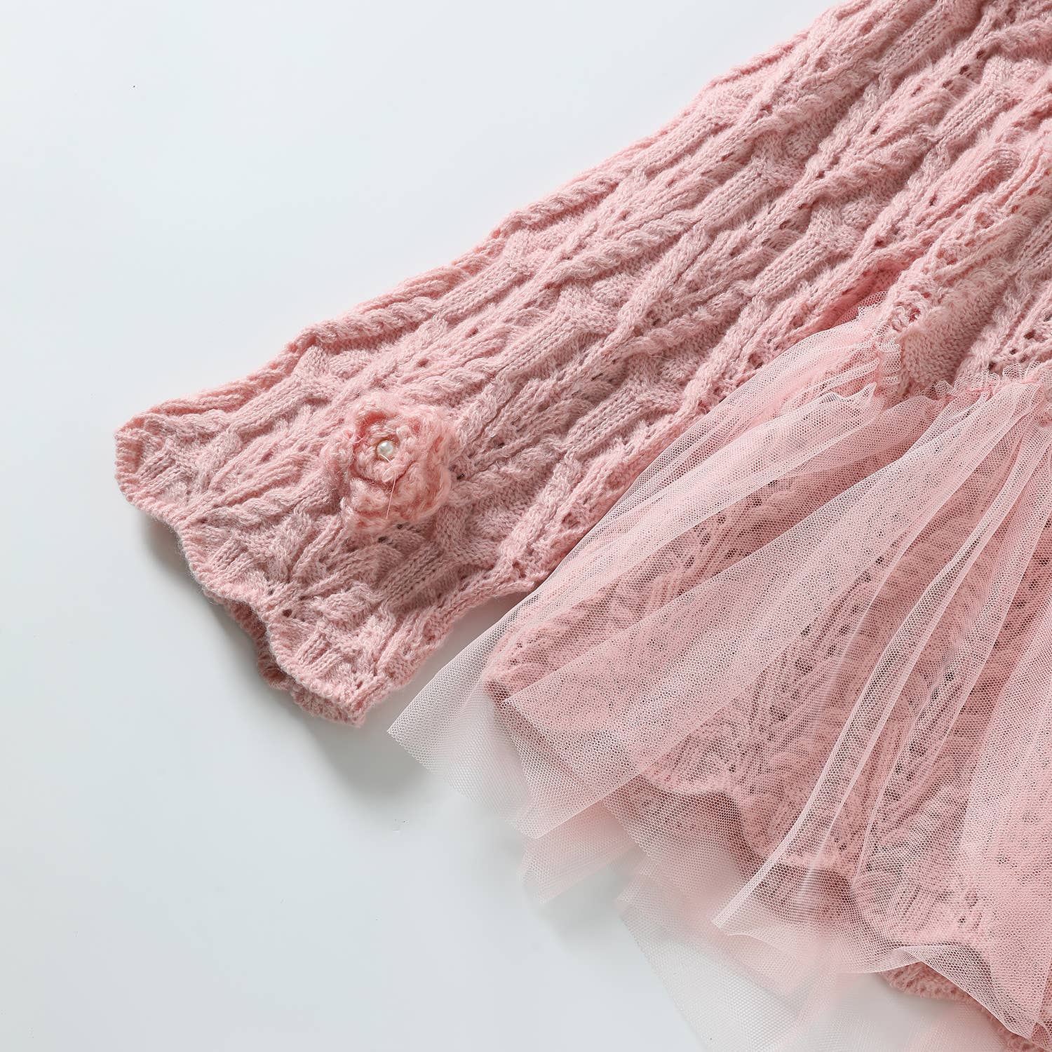 PEACH ACCESSORIES - Wholesale Cardigan - Dames - Superzacht vest met rozenbloemdetails SK13114