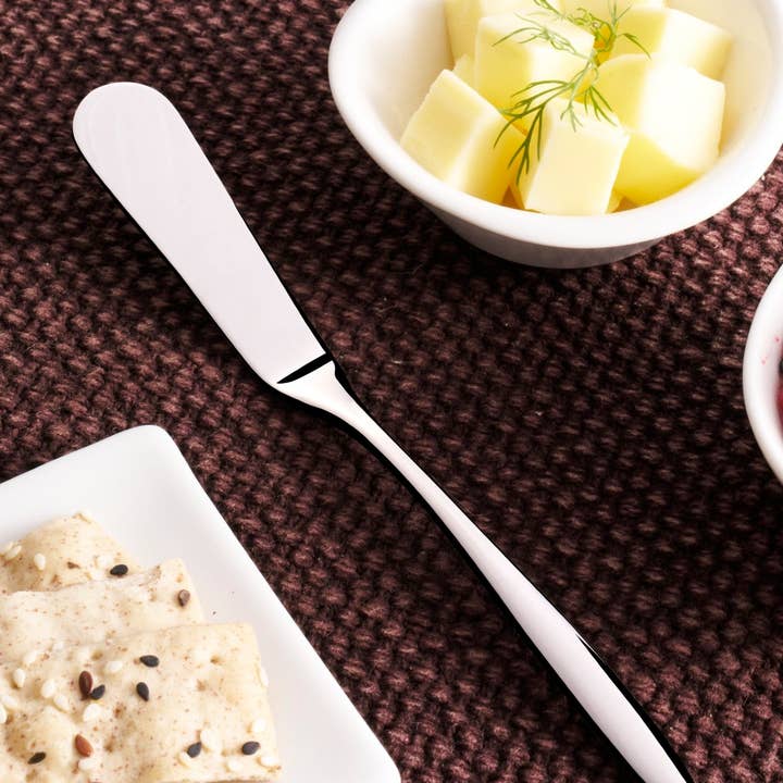 Spatule à Beurre en Acier Inoxydable | 7,1", Argent, Lot de 12 pour la vente par ExpoBazaar