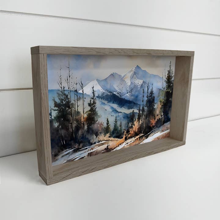 Hangout Home - Wholesale Art Print - Rocky Mountain Woods - Mountain Landscape Canvas Art