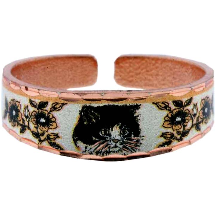 COPPER ARTS INC. - Wholesale Cocktail/Statement Ring - RNS 28 Handmade Cat Rings0