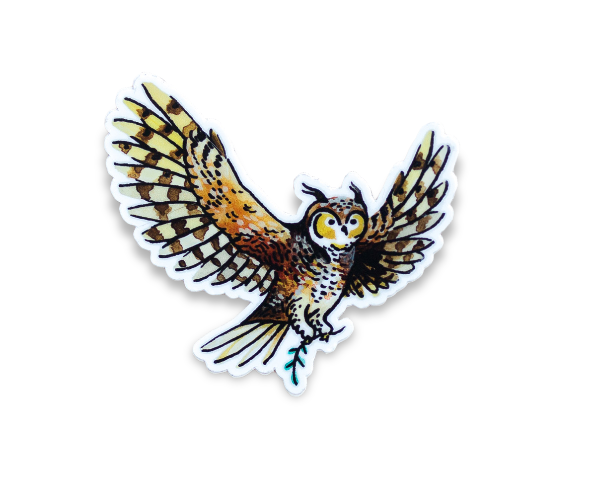 Wildship Studio - Wholesale Sticker - Owl Animal Vinyl Sticker4