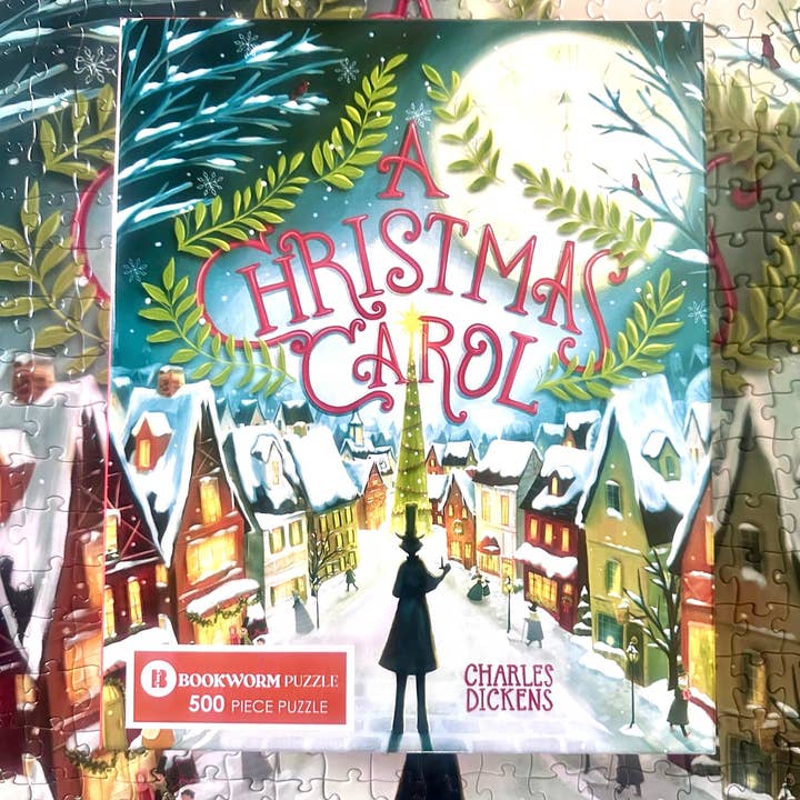Bookworm Puzzle - Wholesale Puzzle - Adult - NEW! A CHRISTMAS CAROL -500 PIECE JIGSAW PUZZLE9