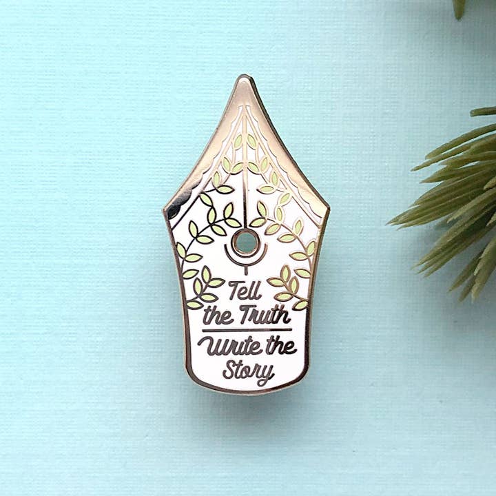 Alum and Ink - Wholesale Lapel Pin/Button - Write the Story Fountain Pen Enamel Pin8