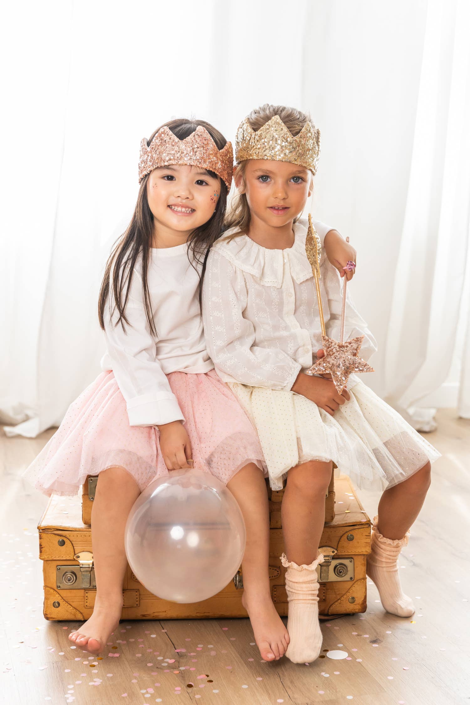 Luciole et Petit Pois - Wholesale Tutu - Kids - Tutu skirt - Gold with gold polka dots1