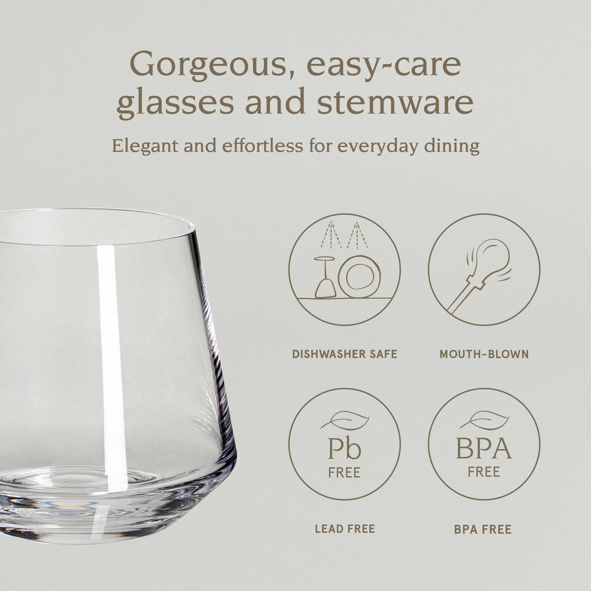 over&back - Wholesale Wine Glass - Modern Mouth-Blown Glassware – Service for 424