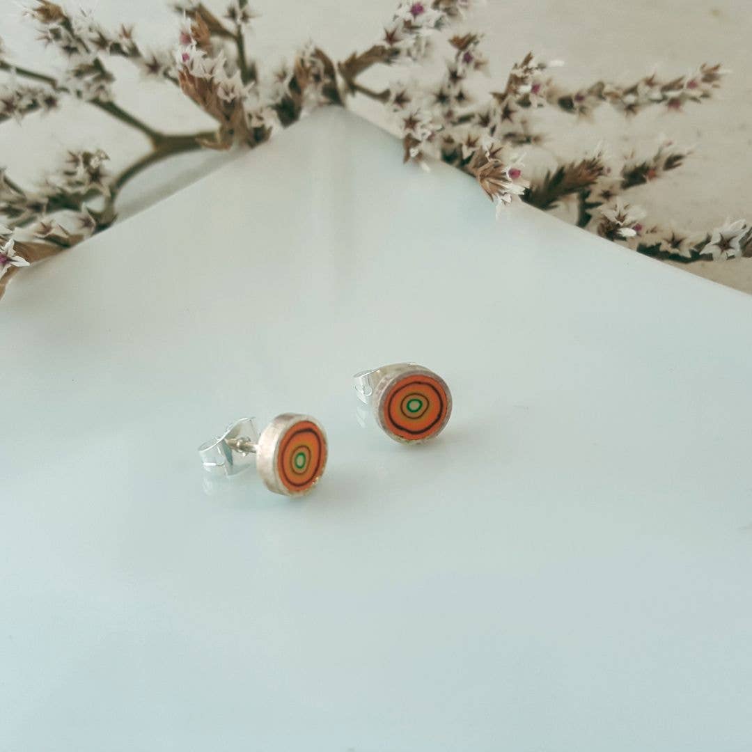 PASTACUITA - Wholesale Stud/Post Earrings - Small round everyday earrings. Handmade with polymerclay9