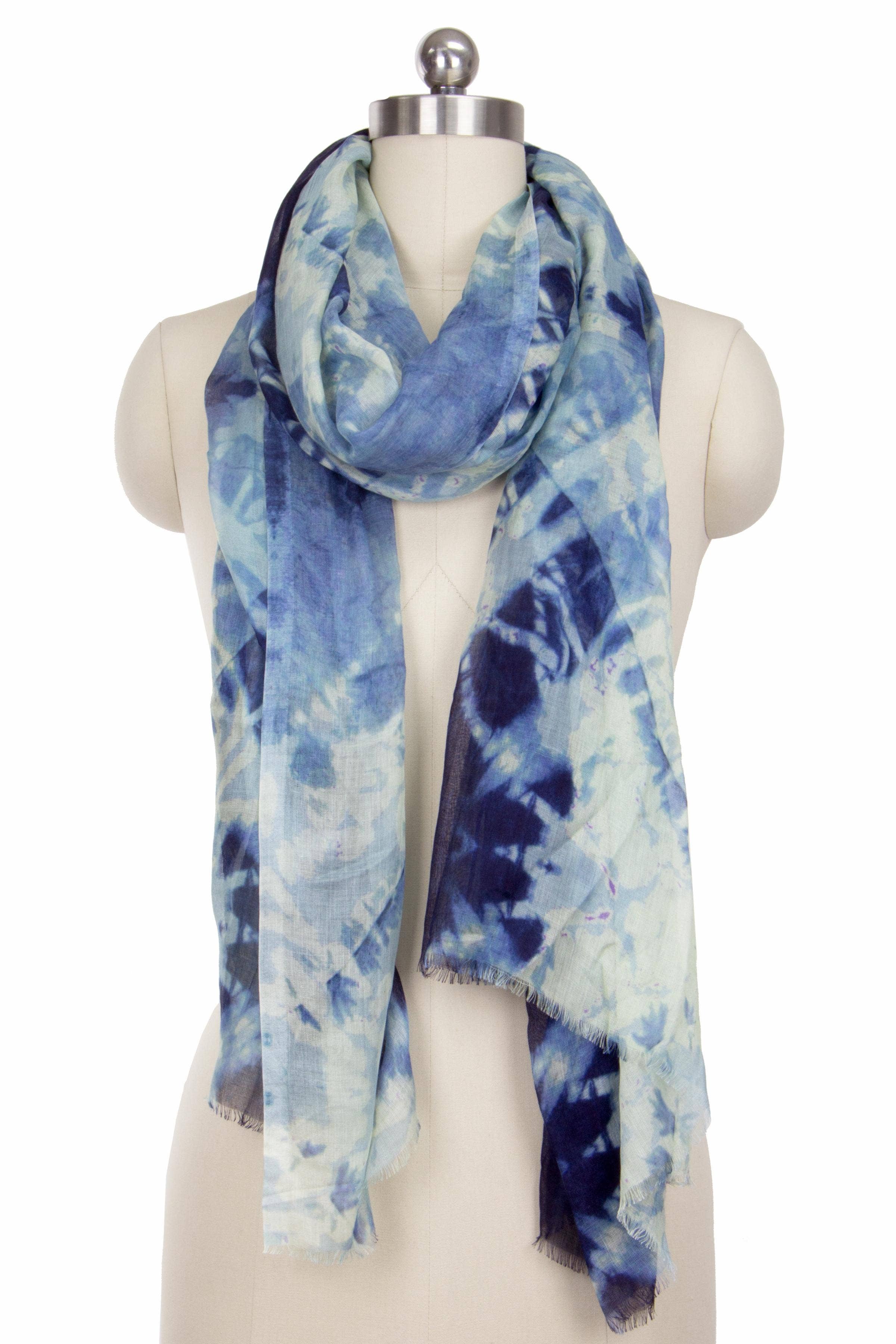 SAACHI – wholesale Scarf – Women's – Bandhani Geometric Printed Tie Dye Handmade Scarf4