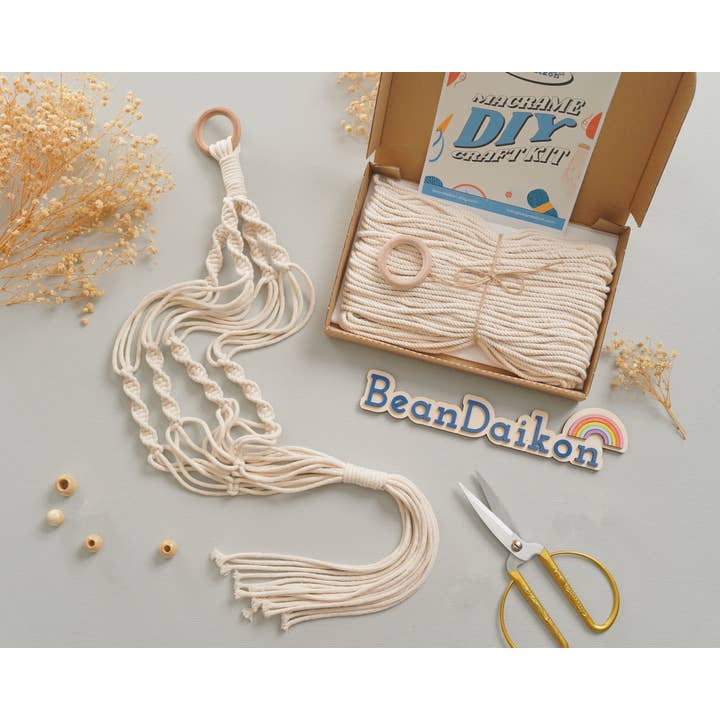 BeanDaikon - Wholesale DIY Craft Kit - DIY Plant Hanger Macrame Craft Kit For Adults K0310