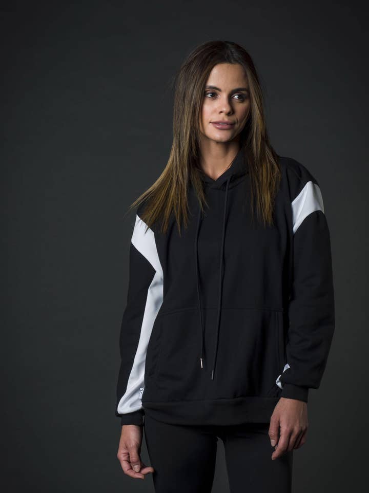 Minimal black and white hoodie for wholesale by Young God