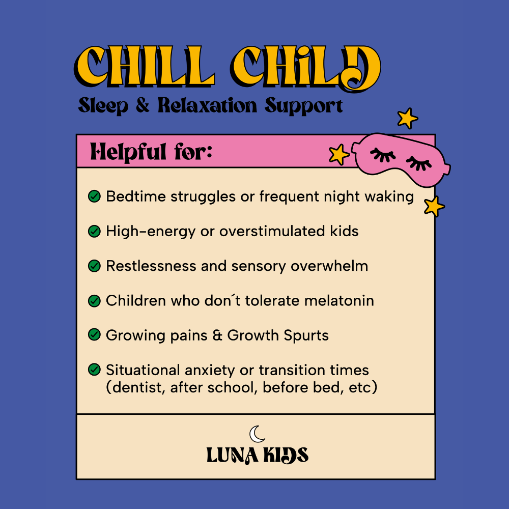 SubLuna - Wholesale Oral Supplement/Vitamin - Chill Child: Calm & Sleep Gummy9
