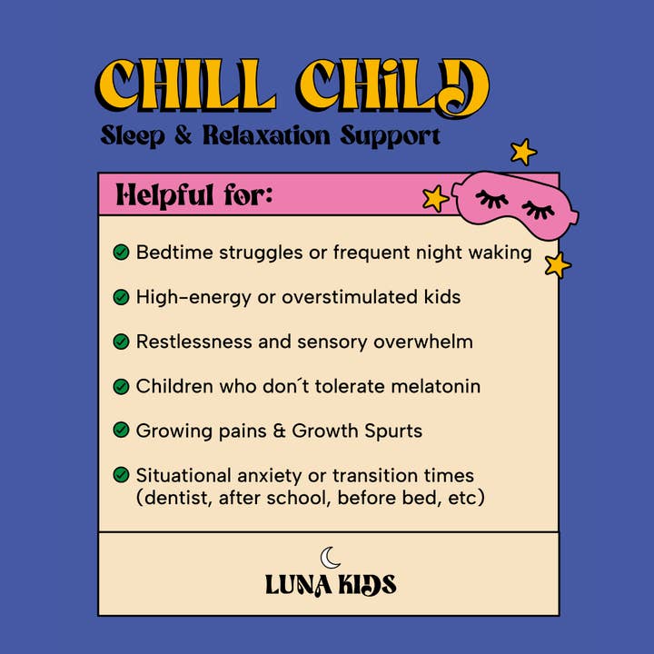 SubLuna - Wholesale Oral Supplement/Vitamin - Chill Child: Calm & Sleep Gummy9