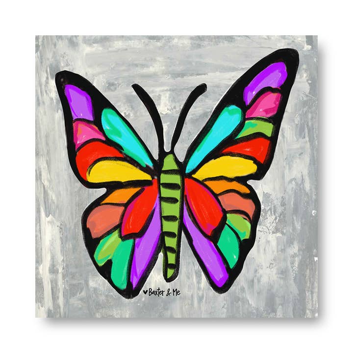 Colorful Butterfly - Wrapped Canvas for wholesale by Baxter & Me