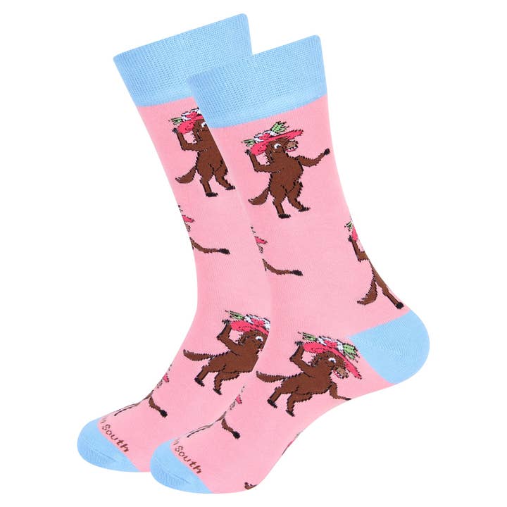 Horse Wearing Hat Socks for wholesale by Barrel Down South