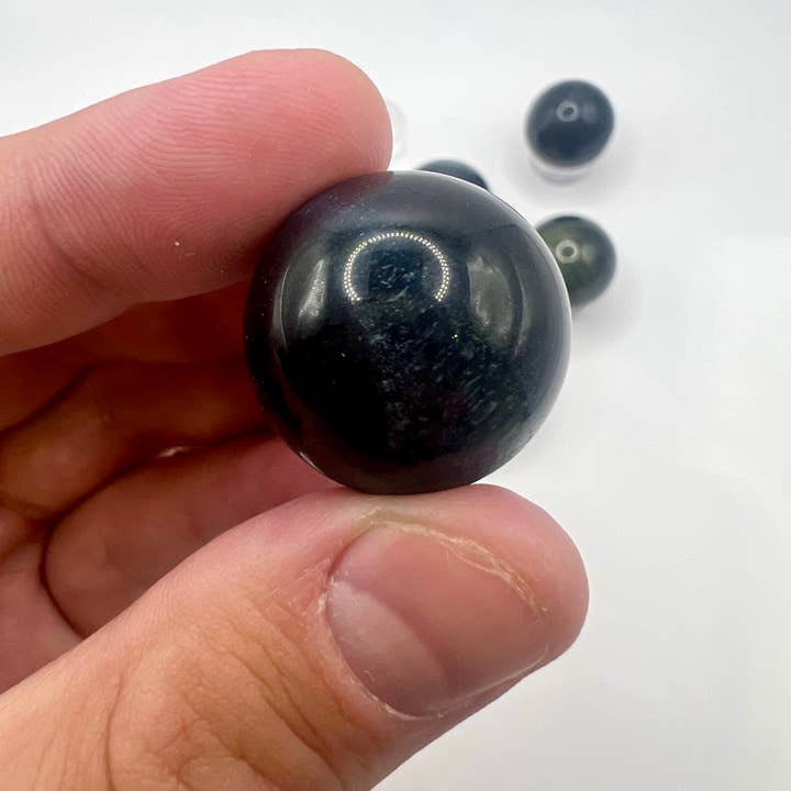 Oils and Auras - Wholesale Spiritual Stone/Crystal - Mini Hawkeye Sphere1